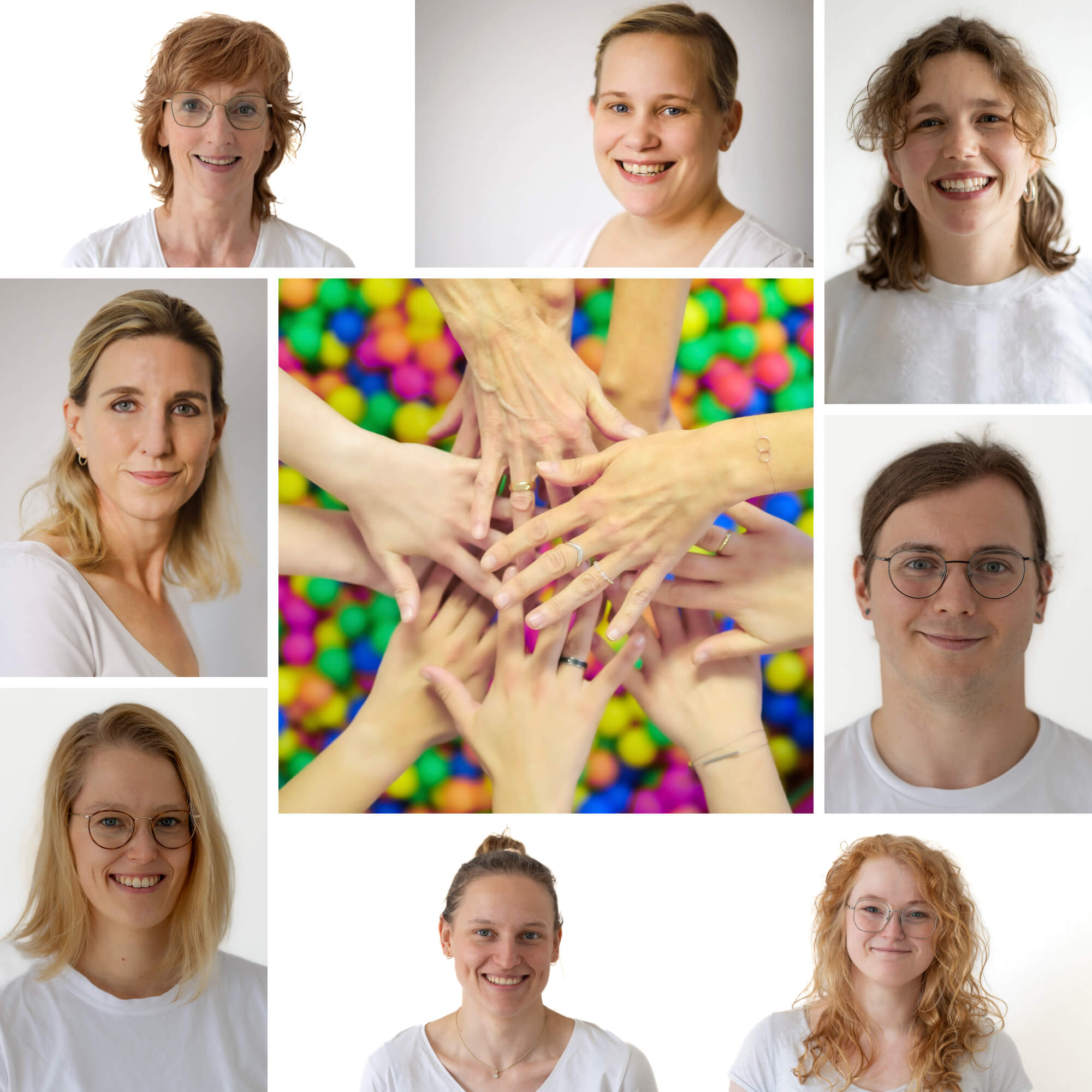 Collage des Ergotherapie Praxis Bochum Teams