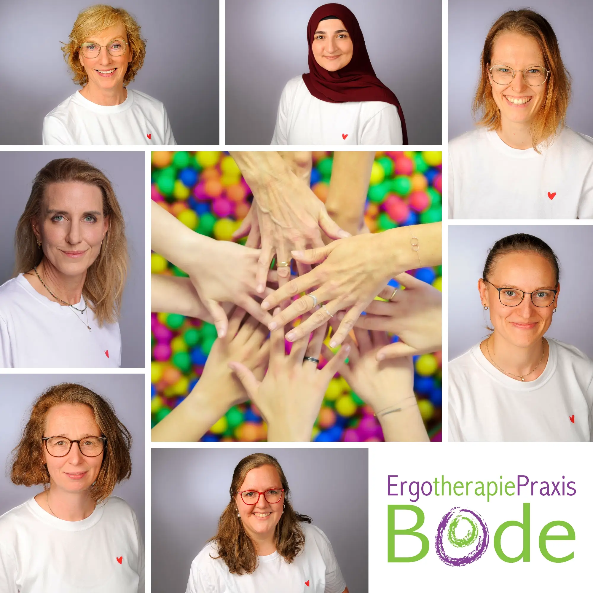 Collage des Ergotherapie Praxis Bochum Teams